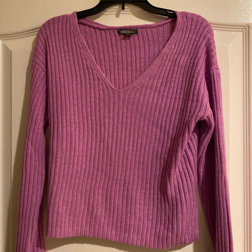 Fuchsia colored sweater